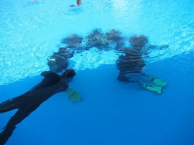 trabajo en piscina